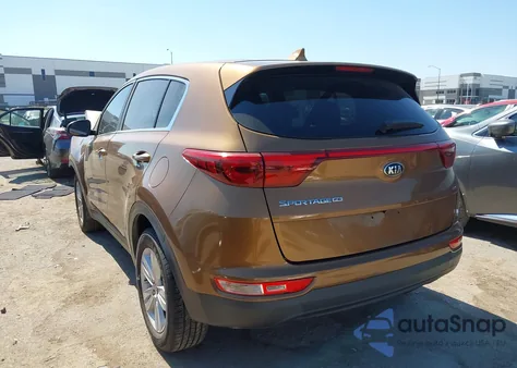 2018 Kia Sportage Lx z USA, uszkodzony, nr VIN KNDPM3ACXJ7348412